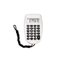Calculatrice portable standard mignonne mini ordinateur de bureau portable personnalisé à 8 chiffres grand écran LCD bouton sensible corde suspendue