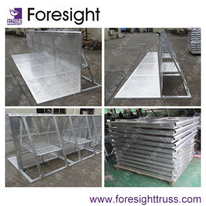 Barrera de seguridad de aluminio para conciertos, barricada de control de multitudes - Product Image 5