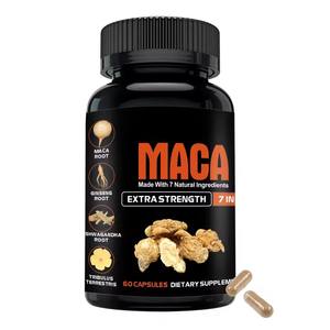 Cápsulas de Raíz de Maca OEM/ODM Marca Privada para Hombres, Potenciador de Vigor con Horny Goat Weed, Ashwagandha, Ginseng, Tribulus Terrestris - Product Image 1