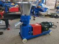 Machine à granulés d'aliments 22V pour l'élevage, production de granulés d'aliments pour animaux, granulation de maïs et céréales mélangées, moulage de granulés 99%