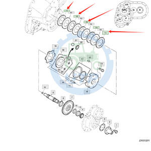 RE67458 RE294017 Disque d'embrayage adapté pour <span class=keywords><strong>JD</strong></span> 8400 7400 8200 7200 <span class=keywords><strong>8300</strong></span> 7500 - Product Image 2