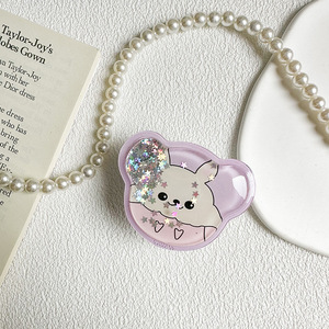 สินค้ามาใหม่ทรายดูดเป็นรูปร่างหมีเหลวของขวัญอุปกรณ์เสริมมือถือโปรโมชั่นของขวัญโต๊ะที่วางโทรศัพท์มือถือด้ามจับซ็อกเก็ต - Product Image 5