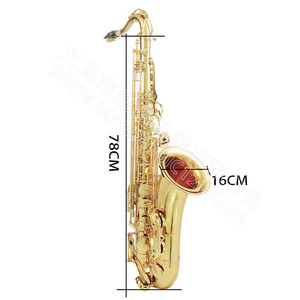 <span class=keywords><strong>SLADE</strong></span> Saxophone ténor professionnel Sib laiton Saxophone de haute qualité Instrument de musique saxophone ténor avec étui anches pièces de support - Product Image 5
