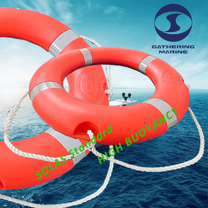 Anello di Salvataggio ad Alta Galleggiabilità SOLAS in HDPE Arancione, Attrezzatura di Sicurezza Marina - Product Image 3