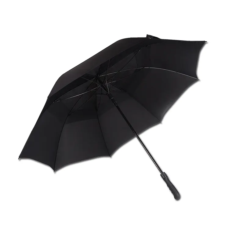 62inch Automatic Open buy bulk golf umbrella vented black golf umbrella