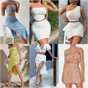 Venta al por mayor de fardos de <span class=keywords><strong>vestidos</strong></span> vintage de gasa de poliéster/algodón para <span class=keywords><strong>mujer</strong></span>, nuevos, antiarrugas, de <span class=keywords><strong>verano</strong></span>, para ocio, envío rápido, en stock. - Product Image 5