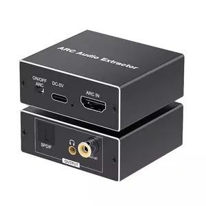 Extracteur audio Justlink Arc HDMI convertisseur HDMI SPDIF Coaxial 3.5mm connecteur d'amplificateur de haut-parleur audio adaptateur TV