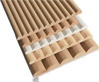 Panneau mural en MDF cannelé flexible, panneau en MDF cannelé, panneau mural en MDF ondulé 3D