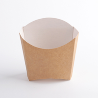 Vente en gros Boîte d'emballage en papier jetable de taille moyenne pour frites de pommes de terre chips Conteneur à collation