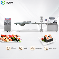 Ligne de production de rouleaux de sushi à épaisseur de riz réglable, machine automatique à étaler le riz