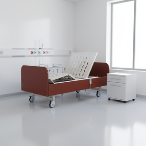 DH-3 электрическая портативная двуспальная кровать в стиле дома, прочная стальная кровать для домашнего ухода, электрическая функция для больничного использования - Product Image 3