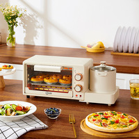 Four à petit-déjeuner en métal Xiaobeizhu 2-en-1 Tout-en-un Multifonctionnel Mini cuiseur vapeur Cuisson Friture Rôtissage 11-20L