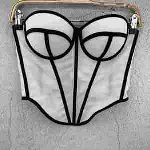 I-0644 Nouveau débardeur élégant pour femme, style rétro, coupe ajustée, en maille, avec armatures et bonnets, bretelles réglables, idéal pour l'été - Vente chaude - Product Image 3