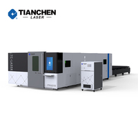 Nouvelle machine de découpe laser à fibre CNC 3 axes fermée de 6000 mm pour métaux, tôles d'acier inoxydable, refroidissement par eau, DST/DXF 1500W