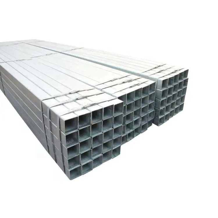 Mild Carbon basso tenore di carbonio quadrato zincato strutturale Erw rettangolare tubo d'acciaio 25*50 Pre sezione cava ferro prezzo