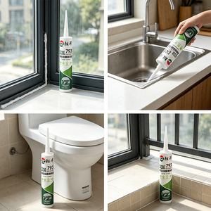 Scellant en silicone neutre à séchage rapide <span class=keywords><strong>Yaze</strong></span> 793 de 300 ml, résistant aux intempéries, anti-fongique - Product Image 6