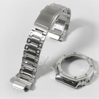 Kit Mod en acier inoxydable avec bande de lunette en diamant pour Casio DW5600 GW-M5610 GMW-B5000 GX56 Accessoires de montre