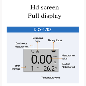 Tester Digitale DDS-1702 per TDS, Misuratore Portatile di Qualità dell'Acqua, Conducibilità EC, Salinità ed Elettricità - Product Image 4