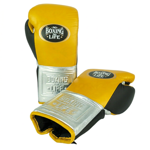 Professional Fighting No Boxing No Life Genuine Cowhide Leather Sparring & Training Boxing <b>Gloves</b> Moisture Wicking Lace Up Gear - Product Image 1