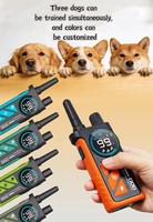 Collier de dressage à distance pour chien, étanche IPX7, rechargeable, en ABS et nylon, détection automatique des aboiements, pour 3 chiens, correction comportementale en extérieur
