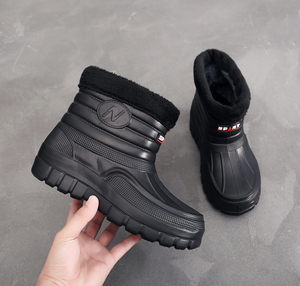 Bottes d'hiver pour femmes, imperméables, respirantes, confortables, chaudes, avec doublure en fourrure, bottes à la <span class=keywords><strong>cheville</strong></span> et bottes de travail, chaussures de pluie et de neige - Product Image 5