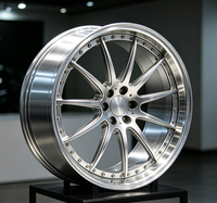Nouvelles jantes forgées haute performance en 2 pièces, alliage 6061-T6, design concave personnalisé, lèvre polie profonde, 5x112 5x114.3 5x120, luxe