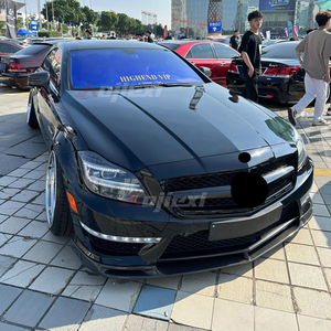 Labio de parachoques delantero de fibra de carbono estilo V para Merceder <span class=keywords><strong>Benz</strong></span> W218 <span class=keywords><strong>CLS</strong></span> clase <span class=keywords><strong>AMG</strong></span> CLS63 2011-2014 Kit de alerón divisor delantero - Product Image 6