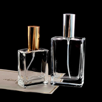 Flacons de parfum rechargeables en verre avec atomiseur à visser, 30 ml, 50 ml, 100 ml, vente en gros