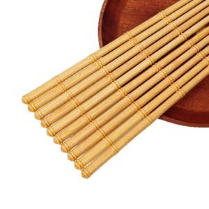 Palillos de bambú de madera maciza, redondos, antideslizantes, estilo japonés, puntiagudos, para uso doméstico - Product Image 5