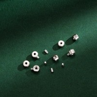 Perles à sertir de finition circulaire plaqué or 18K, fermoirs d'extrémité en argent Sterling 925, sertisseuses rondes, résultats de bijoux