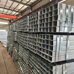 Tuyau carré en <span class=keywords><strong>acier</strong></span> galvanisé 20X20 25X25 50X50 25X50 40X80 50X100, technique ERW, norme ASTM, qualité Q235B, non allié, tolérance 1% - Product Image 2