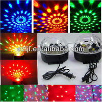Changement de Couleur automatique Allumant 6W RVB LED Disco Lumière de Boule Magique En Cristal pour KTV DJ