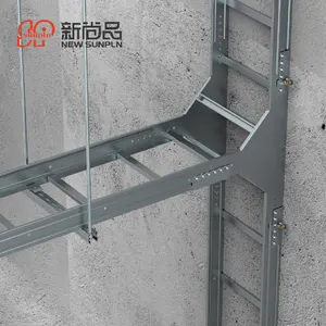 500x100mm galvanized stainless steel ladder cable tray price list perforated aluminum black tee cable management high quality