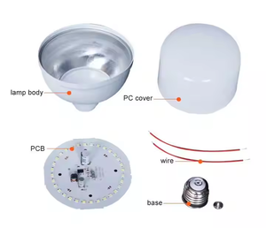 WOOJONG Kit <span class=keywords><strong>de</strong></span> <span class=keywords><strong>bombilla</strong></span> LED <span class=keywords><strong>de</strong></span> alta eficiencia SKD Piezas <span class=keywords><strong>de</strong></span> repuesto con materia prima B22 Tipo base para uso residencial Compatible con E26 - Product Image 1