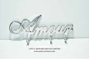 Export Quality Amour Decorative Wall Piece Metal Romantic Wall Art for Home Living Room Bedroom Interior Decoration For Sale - Product Image 3