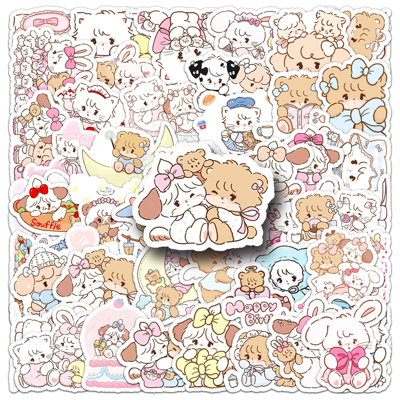 Lot D'autocollants Décoratifs Vintage - Motifs Dessins Animés Pour Scrapbooking, Journal Et Décoration