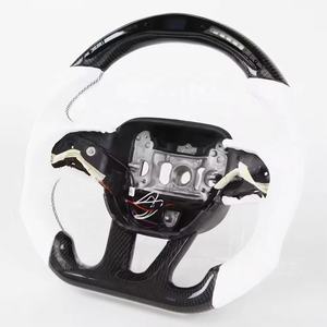 Volant intelligent LED personnalisé fantaisie adapté pour Dodge 2015 + chargeur Challenger Hellcat Durango <span class=keywords><strong>SRT</strong></span> fibre de carbone véritable - Product Image 3