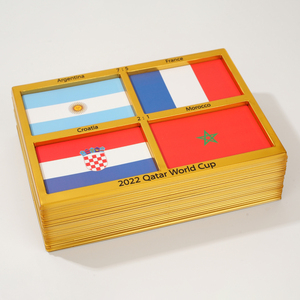 Recuerdo para Fanáticos <span class=keywords><strong>del</strong></span> Fútbol CS, 22 Piezas, Coleccionables de la Copa <span class=keywords><strong>Mundial</strong></span> de Fútbol 1930-<span class=keywords><strong>2022</strong></span>, Decoración para el Hogar, Balón de Fútbol Ajustable y Duradero de la Final Four - Product Image 2