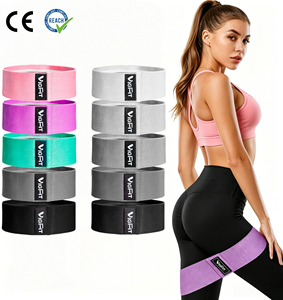 VIGFIT Bandes de Résistance Premium Antidérapantes pour Fessiers, Bandes de Fessiers à Logo Personnalisé pour Entraînement <span class=keywords><strong>des</strong></span> Hanches, Bandes de Fessiers à Résistance Intense - Product Image 1