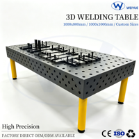 Table de soudage 3D nitrurée D16 D28, norme CE, haute précision, fabrication sur mesure, fourniture directe d'usine