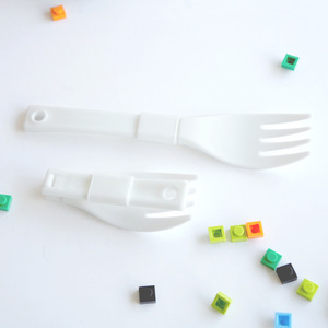 Lonchera creativa de plástico tipo Lego, apta para microondas, rectangular, con dibujos animados para niños. - Product Image 2