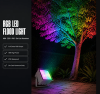 RGB LED Flutlicht 48W 220V Vollfarbig IP65 Wasserdicht Druckguss-Aluminium Außenbeleuchtung für Garten Villa Hof Einfahrten