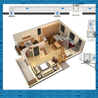 Ventilateur extracteur silencieux 220V 2 vitesses 6 pouces pour salle de bain avec contrôle intelligent, ventilateur de conduit à haut débit d'air (CFM) et réglage à deux vitesses