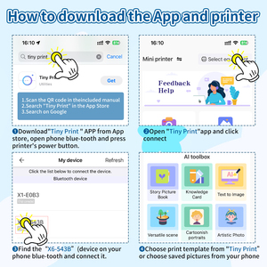 Mini Impresora Térmica Portátil, el Mejor Regalo, 200DPI, Alta Precisión, Impresora de Bolsillo sin Tinta <span class=keywords><strong>para</strong></span> Niños, Educación, Aprendizaje, <span class=keywords><strong>Estudiantes</strong></span> - Product Image 4