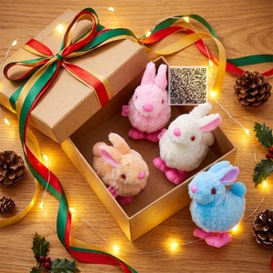 Lapin sauteur à remonter, lapin rebondissant à mécanisme, prix de carnaval, jeux de lancer d'anneaux, cadeaux de fête, remplisseurs de sacs cadeaux, remplisseurs de paniers de Pâques - Product Image 4