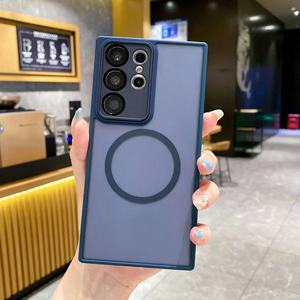 Étui de téléphone portable en TPU transparent mat, résistant aux chocs, imperméable, design simple, pour S24 S23 S22, compatible avec la recharge sans fil - Product Image 6