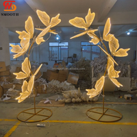 Arche lumineuse LED pour allée d'entrée, décoration de scène de salle de banquet pour événements de mariage