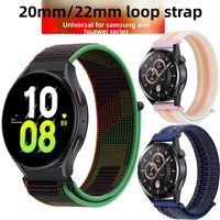 Bracelet de montre en nylon 20 mm 22 mm avec boucle auto-agrippante, bracelet sport pour Huawei GT6 Samsung Galaxy Watch 7 6 5 4 3