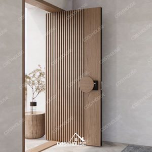 Porte d'entrée pivotante de luxe, porte d'entrée moderne en aluminium, porte pivotante sur mesure pour villa - Product Image 4