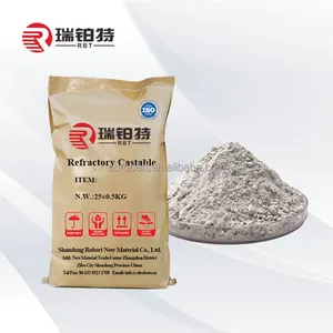 Monolithic Refractories High Alumina Reinforced Refractory Castable For Glass Furnace
